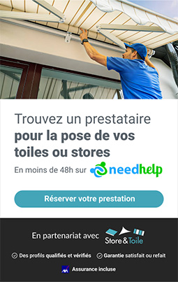 Touver un prestataire pour la pose de store avec Needhelp