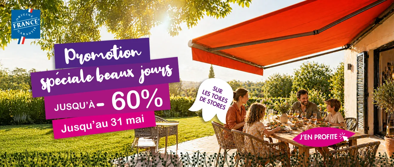 Promotion toile de store banne