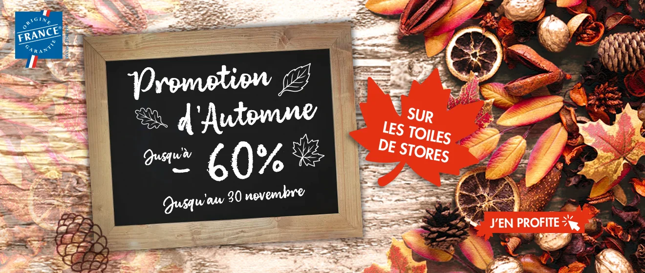 Promotion toile de store banne