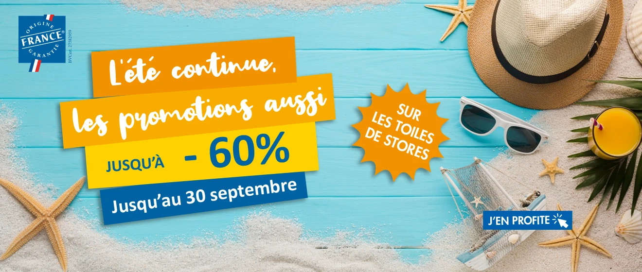 Promotion toile de store banne