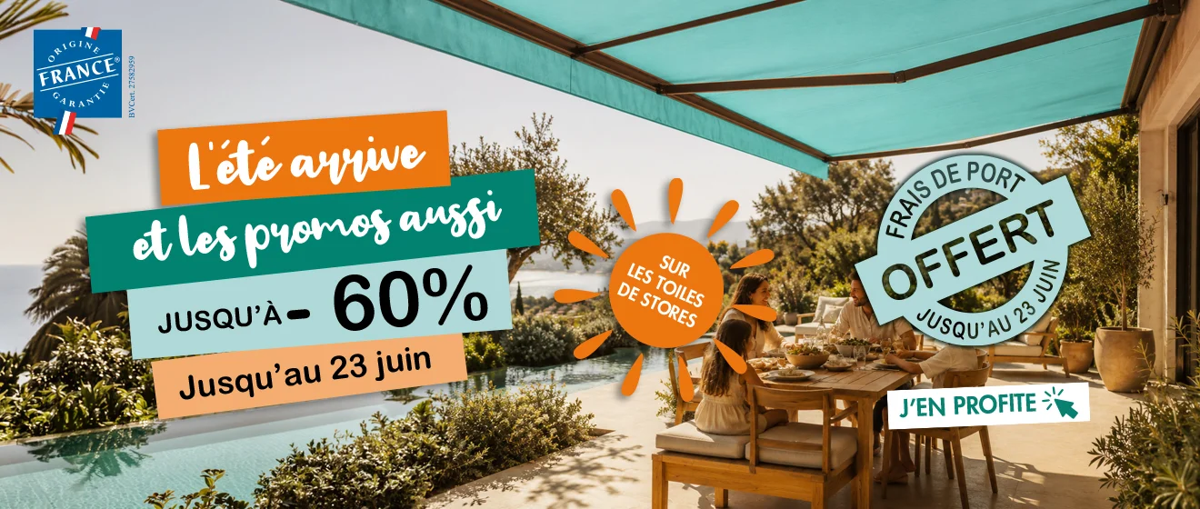 Promotion toile de store banne