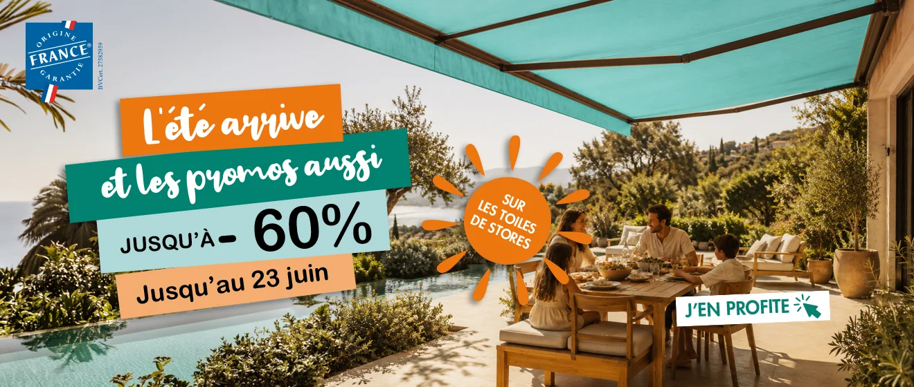 Promotion toile de store banne