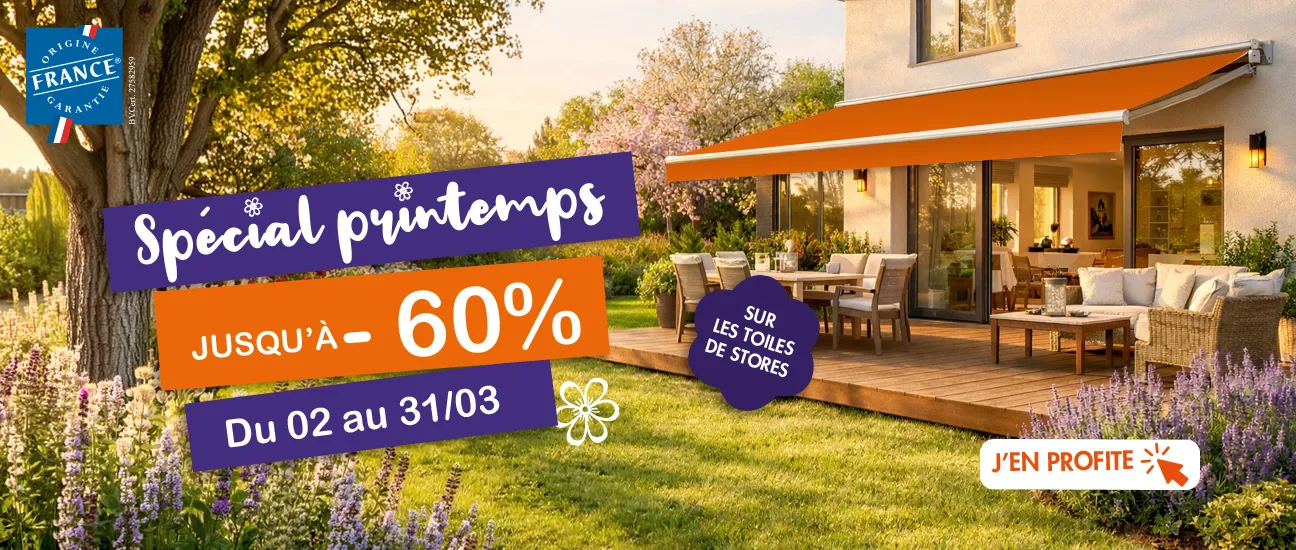 Promotion toile de store banne