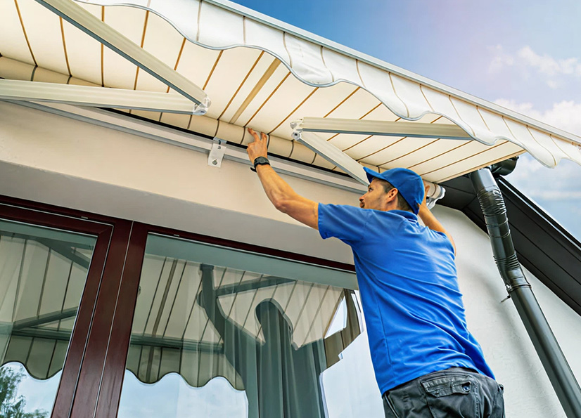 Changement de toile de store