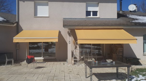 2 Toiles de store orange