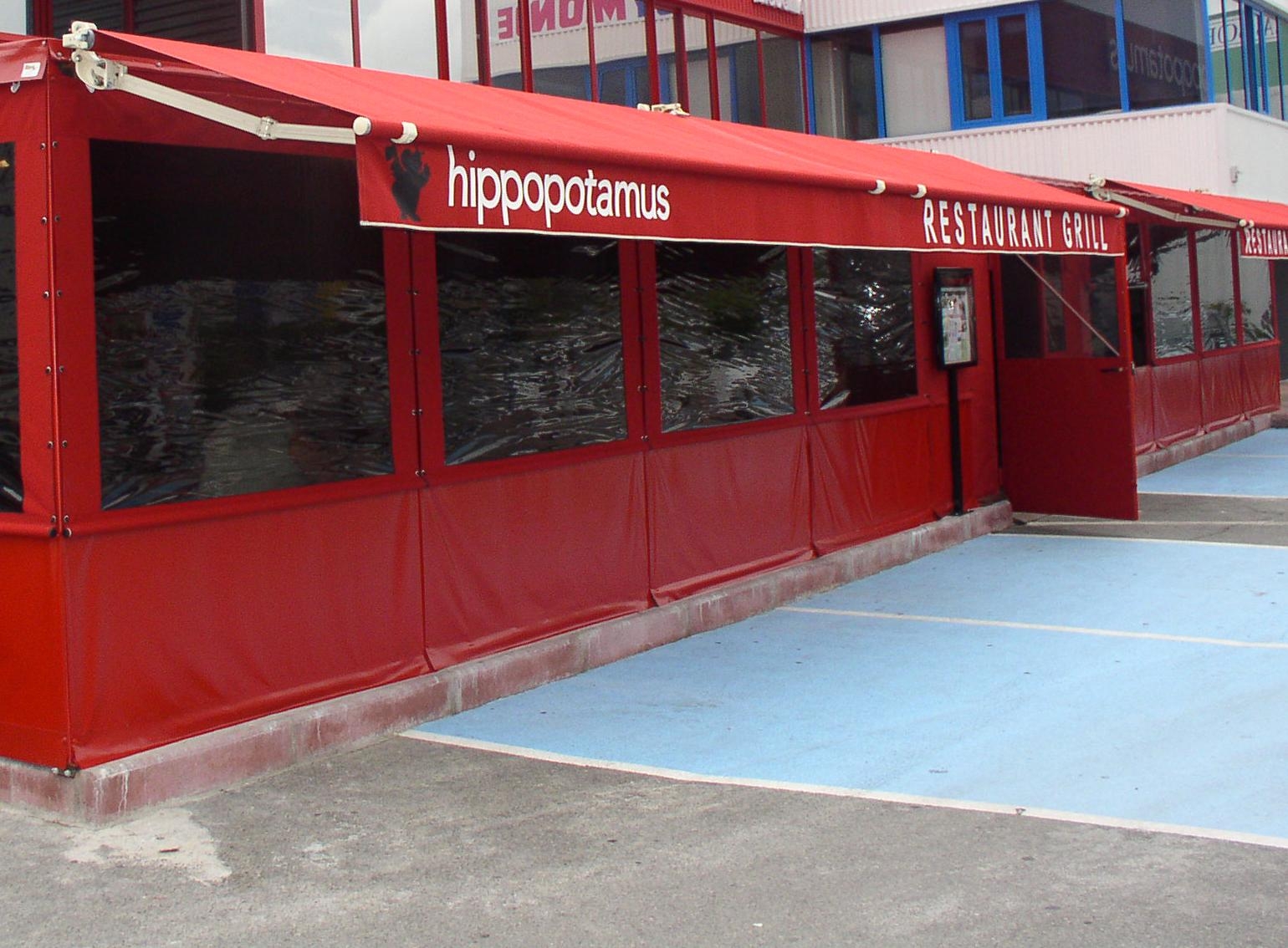 store à lambrequin de restaurant
